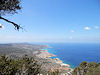 Kypr - Na vrcholu se otevel pohled na druhou stranu